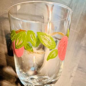 Rare authentic Franciscan Wine glasses 4